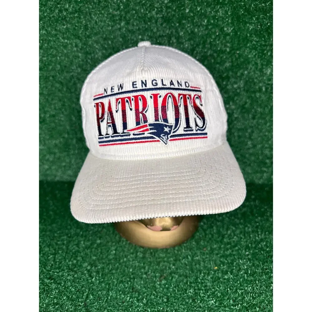 New Era New England Patriots Throwback Corduroy Golfer Snapback Hat